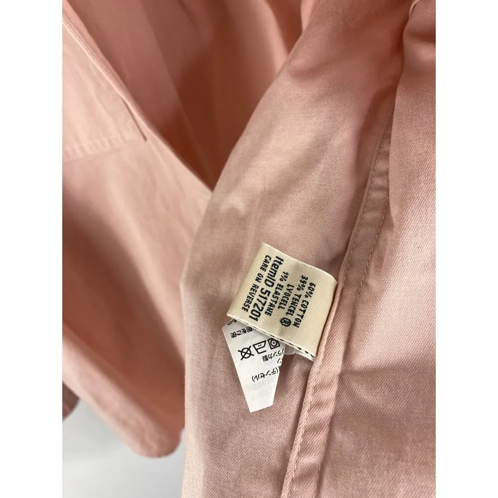 LL Bean Pink Button Up Long Sleeve Shirt Size Small - Image 4