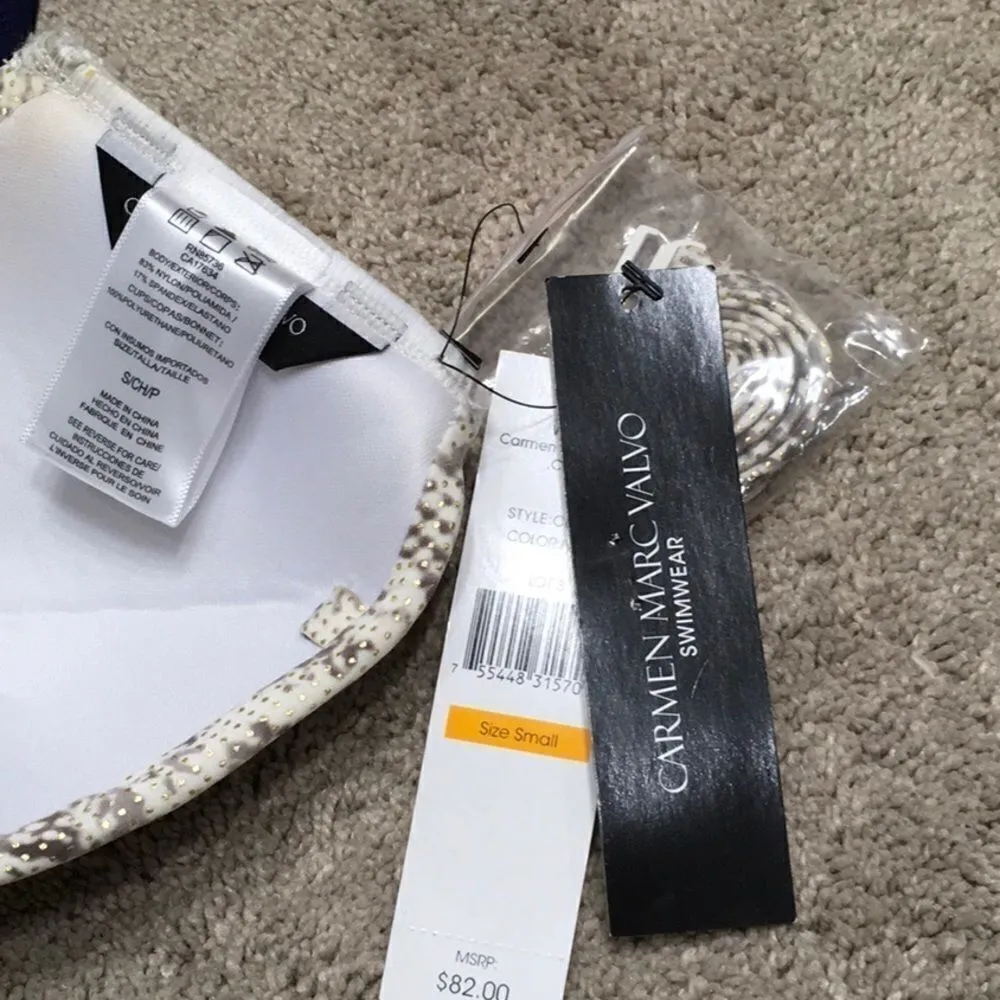Carmen Marc Valvo bikini top. NWT - Image 9