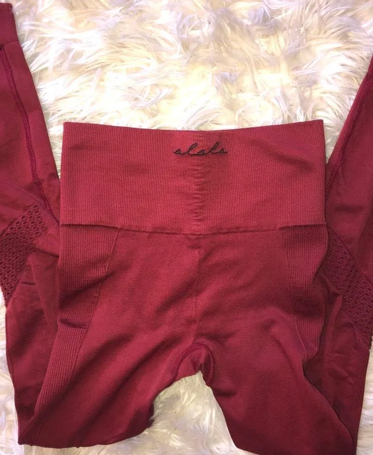 Alala Maroon 28” Leggings  - Image 3