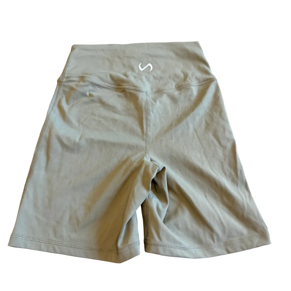 TLF Take Life Further Two Piece Workout Athletic Set Bra Shorts Size Medium Green - Image 6