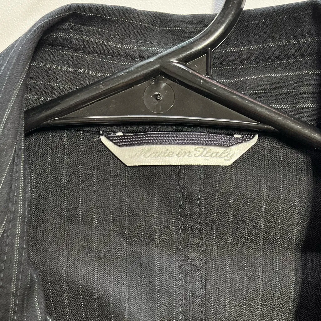 Max Mara  Button down pinstripe collared wool blend shirt size 8 - Image 4