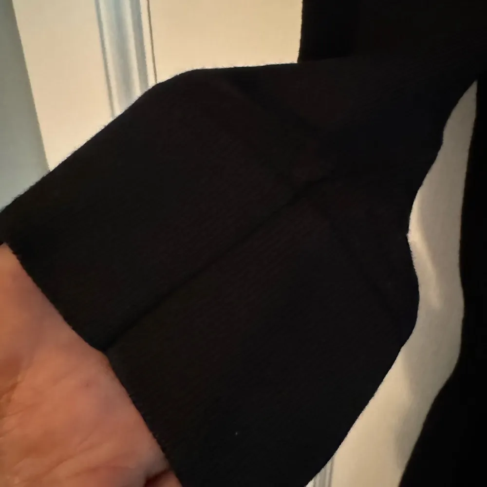 White House Black Market Dress Womens Small Black Cowl Neck Stretch Long Sleeve - Image 3