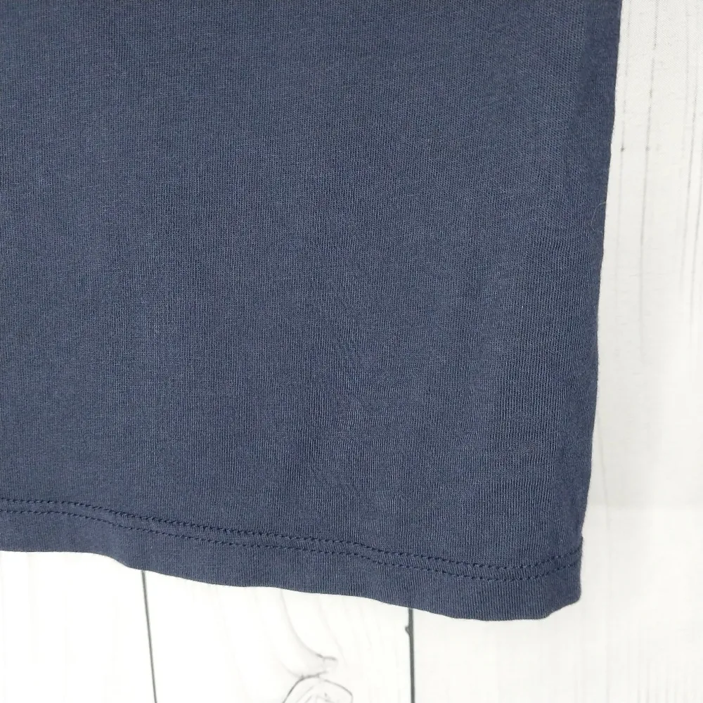 Quince Women's Cotton Modal Navy V-Neck Top - Image 9