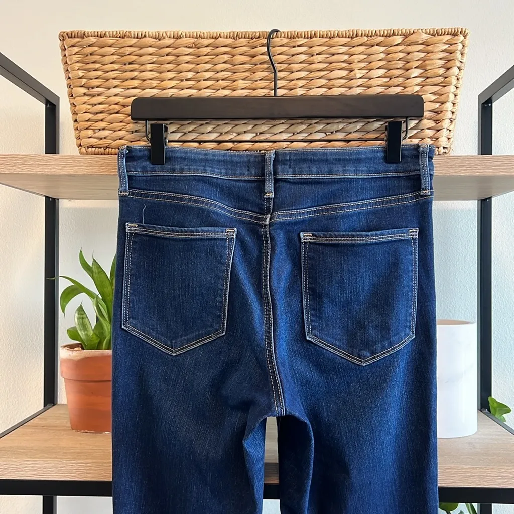 Athleta Sculptex Mid-Rise Dark Wash Skinny Ankle Jeans, 8 - Image 5