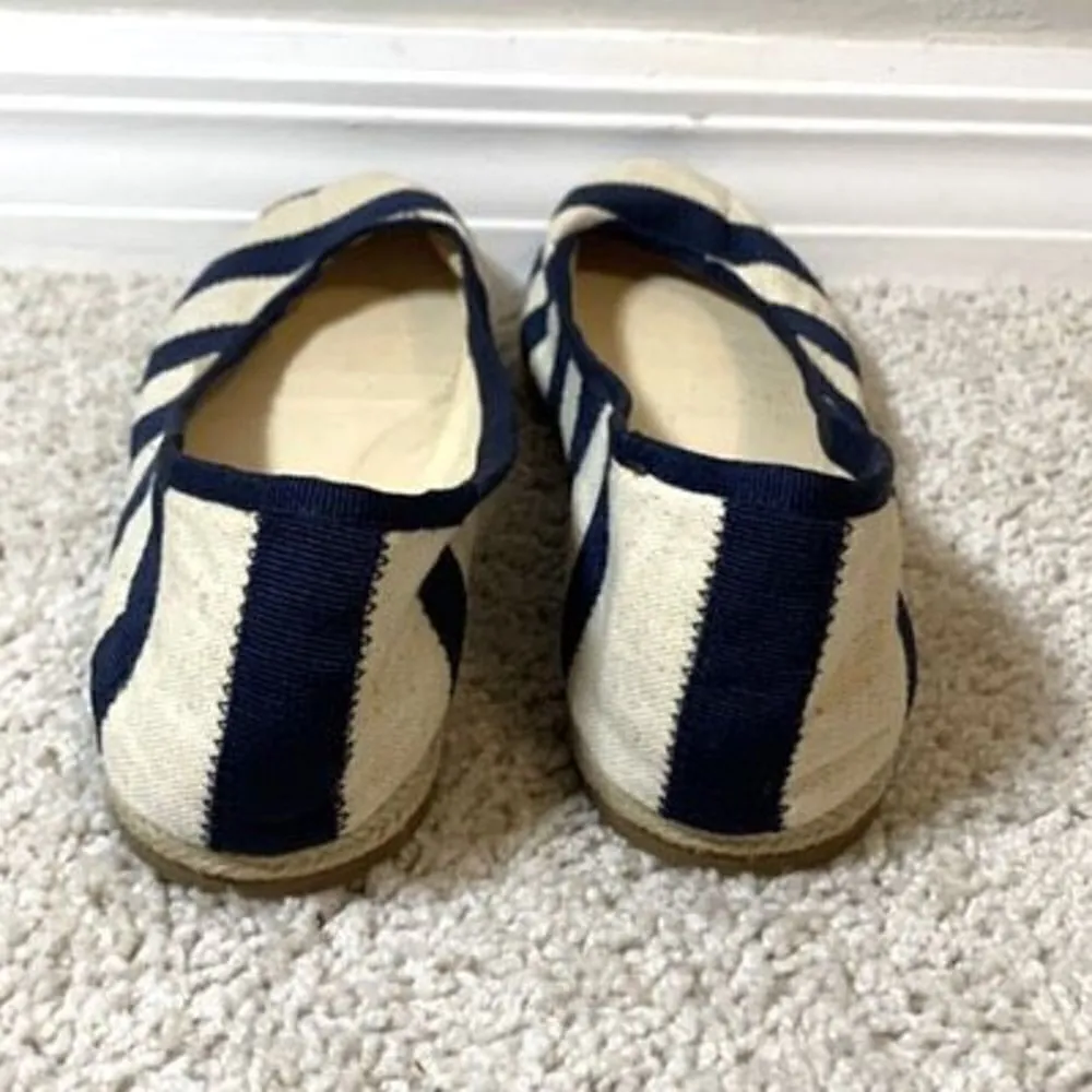 Boden NWOT navy striped espadrilles flats size 41 (10.5) Blue - Image 3