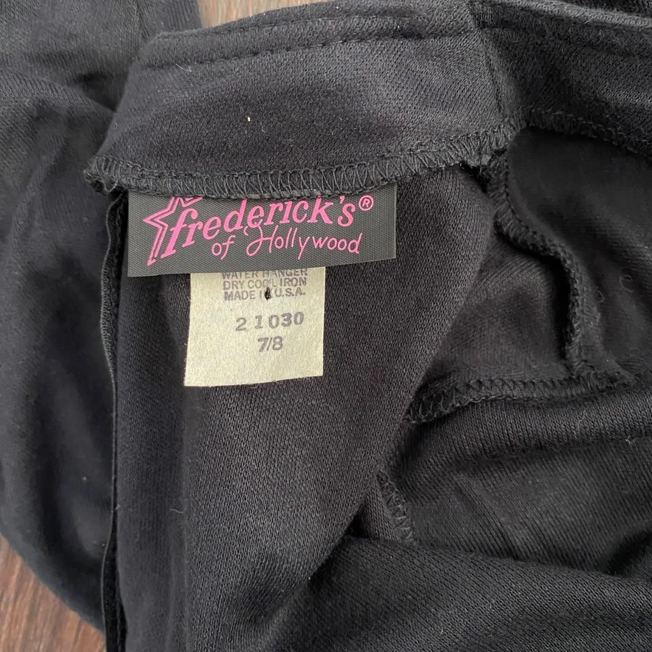 Vintage Witchy Whimsygoth Frederick's Of Hollywood Little Black Wrap Dress M - Image 8