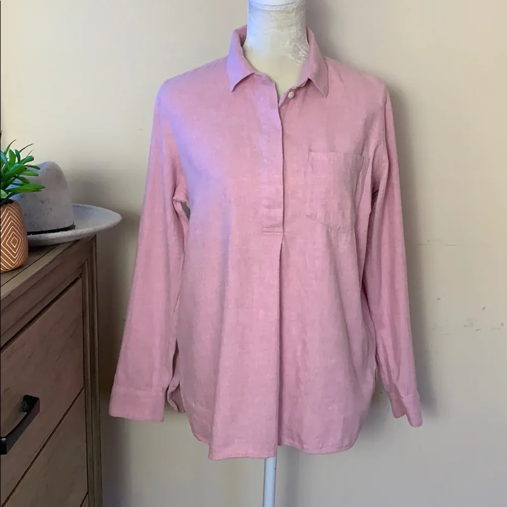 madewell • flannel ex-boyfriend button back shirt - Image 90