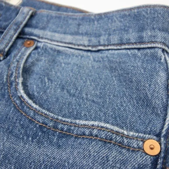 NEW Madewell The High-Rise Slim Boyjean‎ in Moorland Wash, size 27 - Image 11