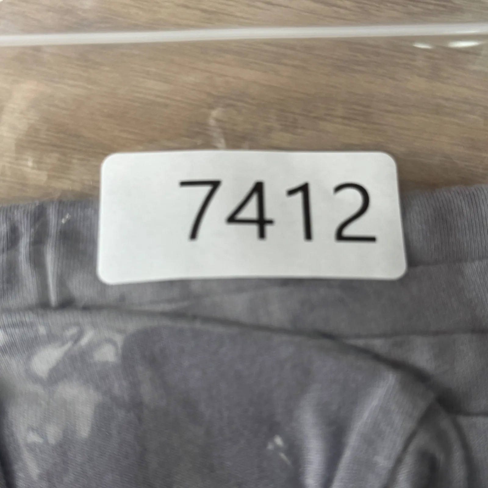 Logo by Lori Goldstein Dress Gray‎ Midi Womens Medium Short Sleeve Tiered Casual - Image 8