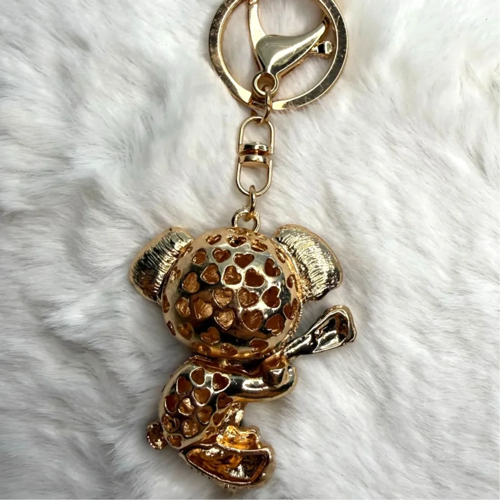 Koala Bear Bling Pink Rhinestone Keychain Fashion Charm Bag Charm - Image 2