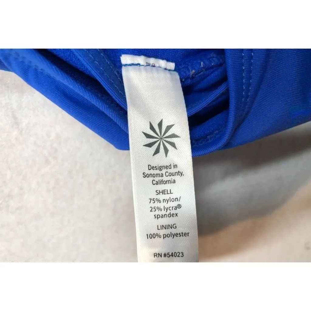 Athleta One Piece Swimsuit 439092 Royal Blue Strappy Athletic Women's Medium M - Image 8