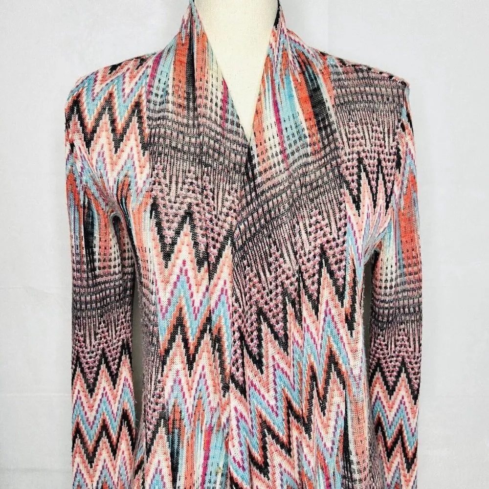 Red Camel  Cardigan Duster Lightweight Open-Front Sweater Stretch Women’s Size S - Image 2