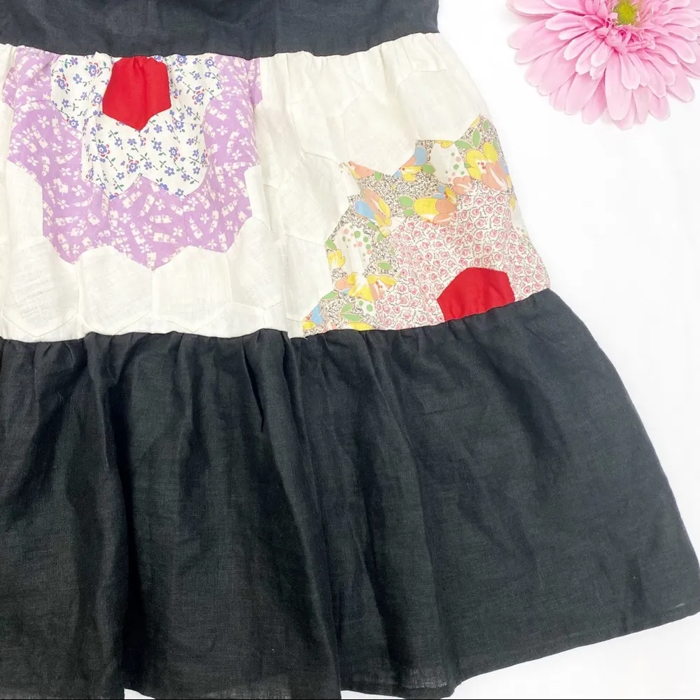 Madewell X Carleen Patchwork Surrounded Islands Floral Midi Dress Size XS - Image 10