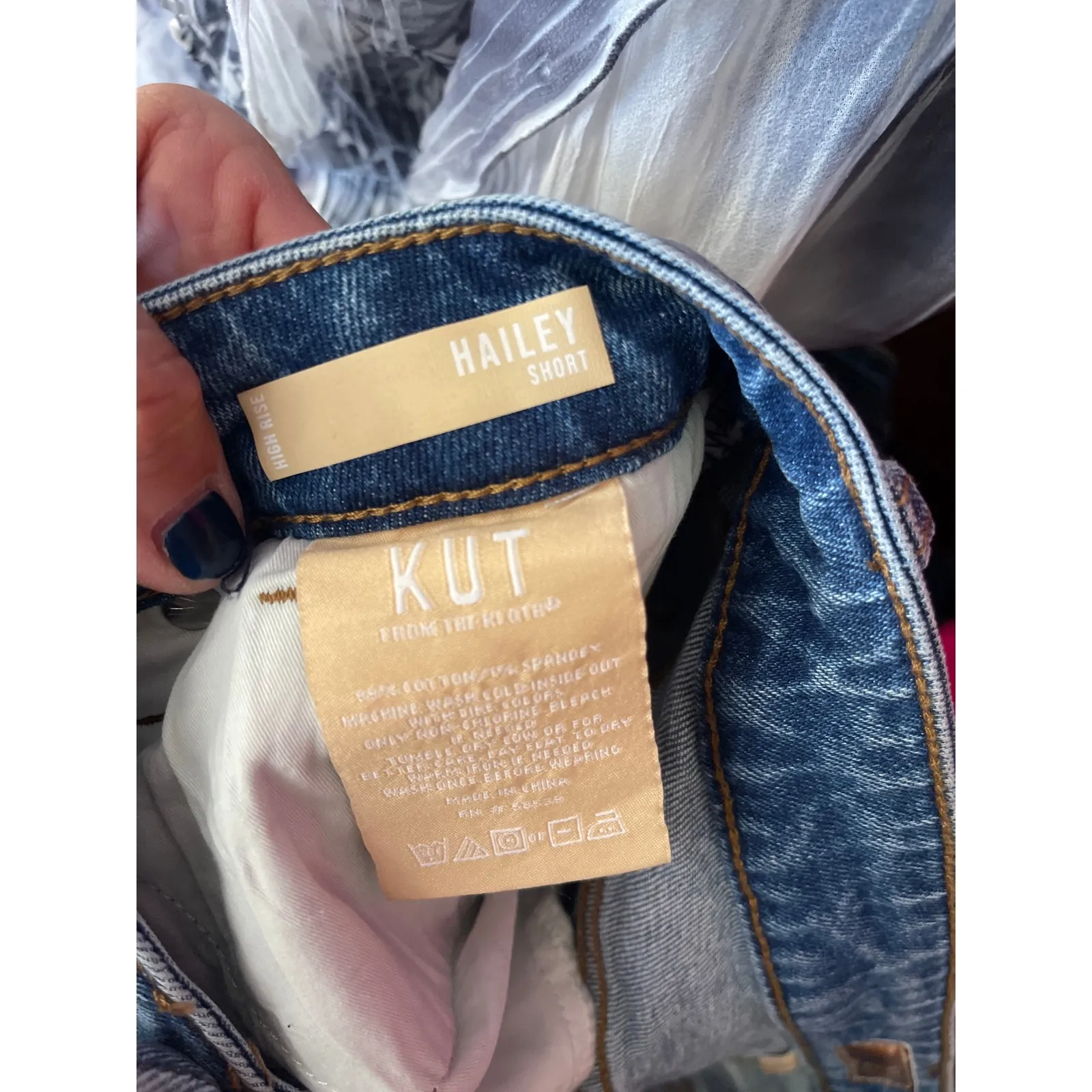 Kit from the Cloth Stitch Fix Hailey high-rise Bermuda Jean shorts size 6 - Image 7