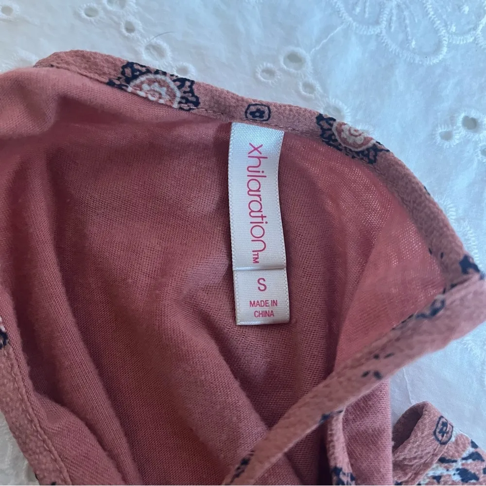 Xhilaration Pink Embellished Peplum Camisole - Image 4