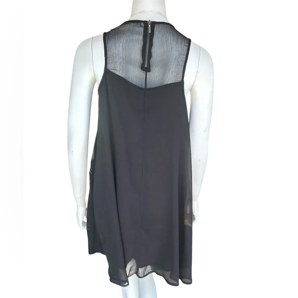 Chelsea & Violet Black Sequin Halter Mini Dress - Image 5