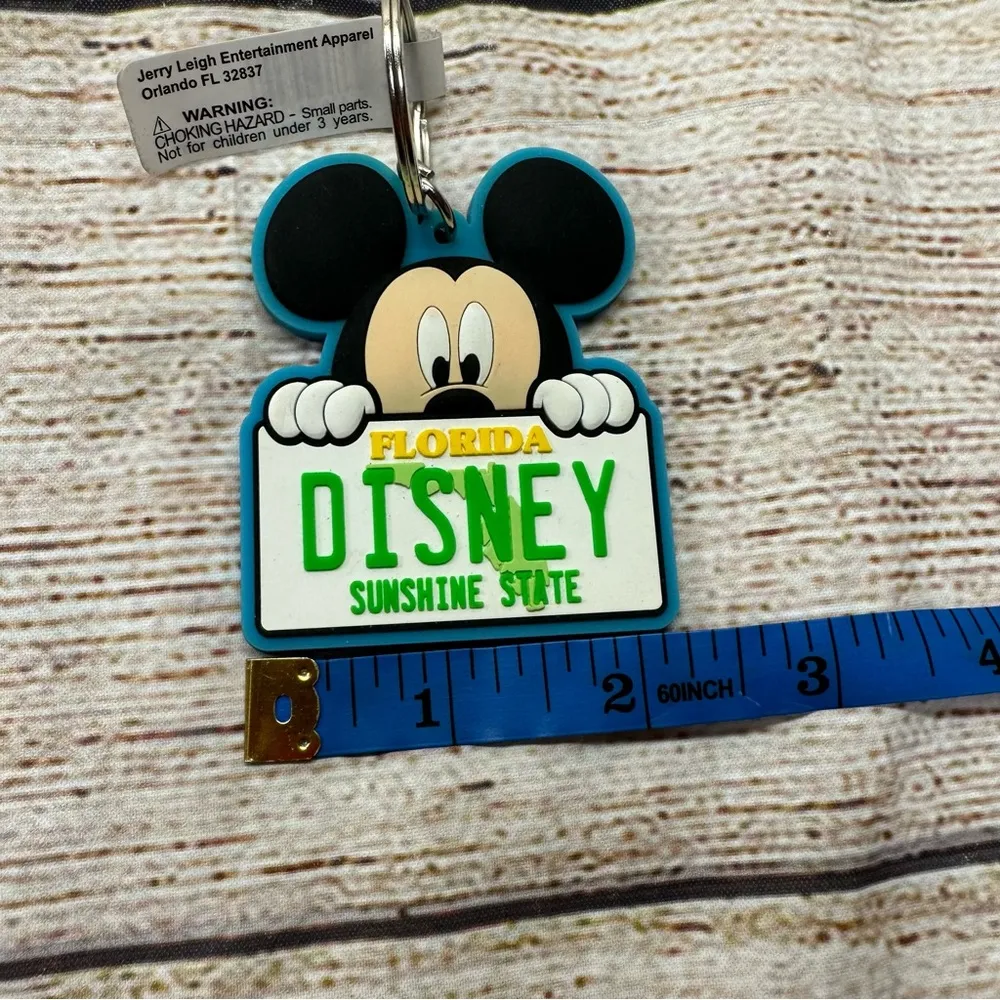 Disney Mickey Keychain Florida license plate plastic NEW - Image 4
