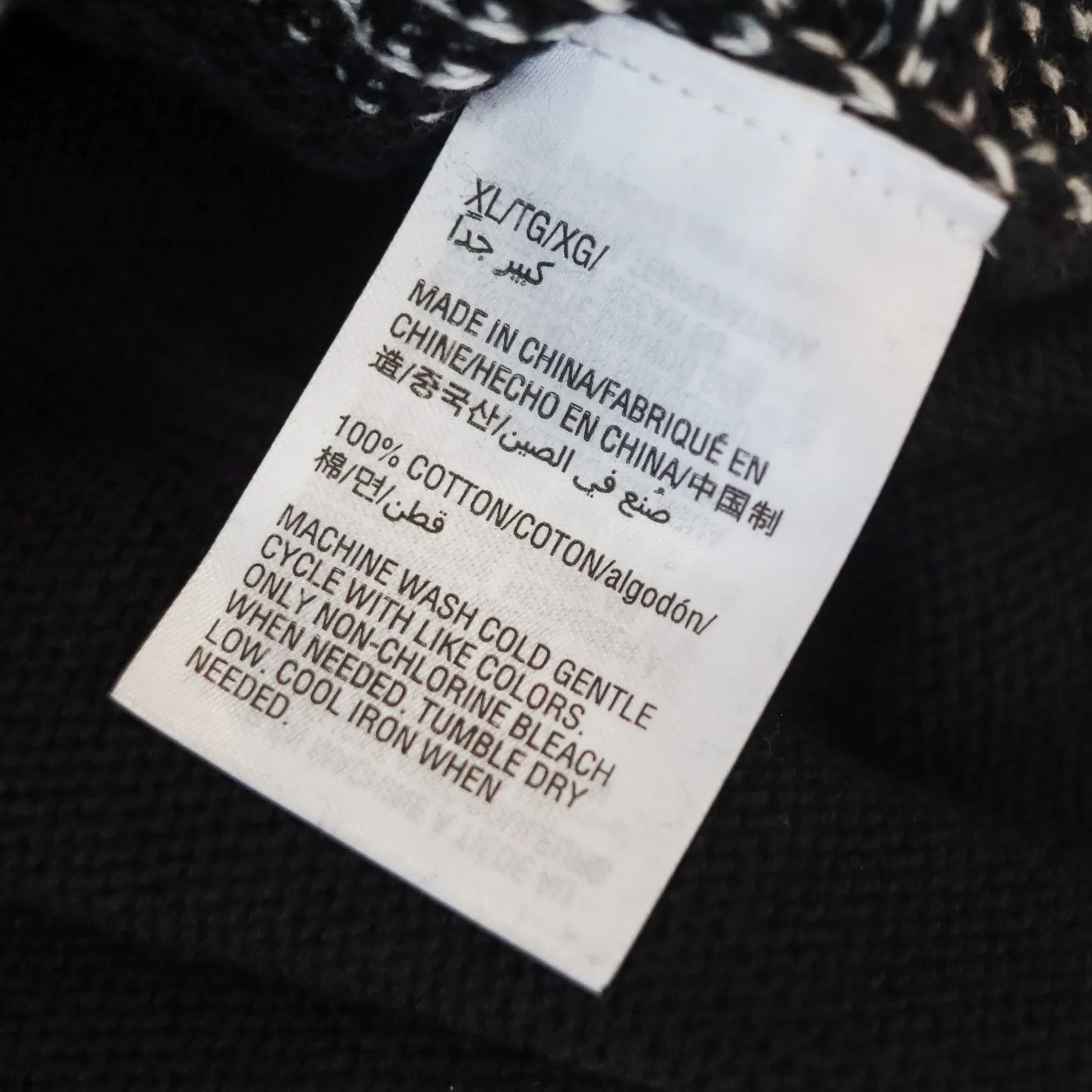 Karen Scott Womens XL Black Red Colorblock Birdseye Turtleneck Sweater NWT - Image 8