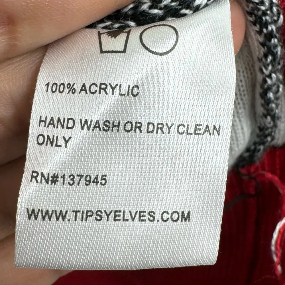 Tipsy Elves Ugly Christmas Sweater Drinking Game Black Size XXL 2X - Image 8