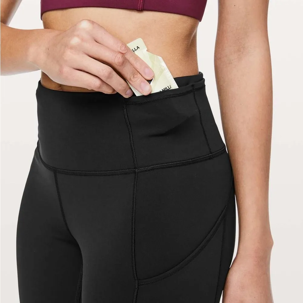 Lululemon Fast & Free 7/8 Tight II *Non-Reflective Nulux 25" in Black - Image 5