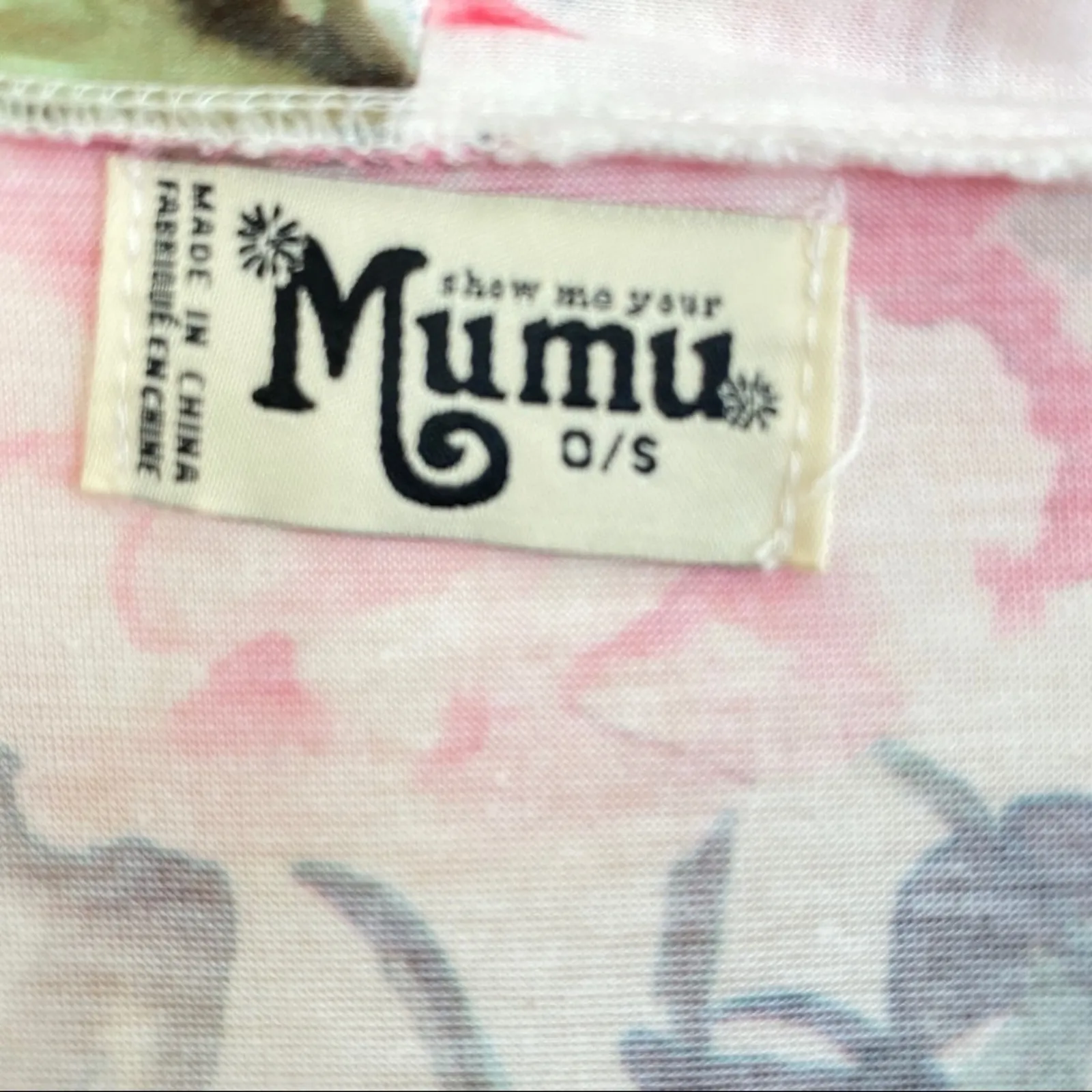 Show Me Your MuMu Brie Pink Floral Short Sleeve Robe O/S - Image 7