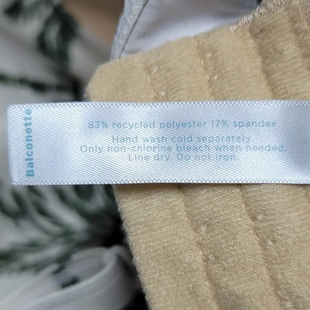 Lane Bryant Cacique Swim Balconette Bikini Top + Swim Brief Sugar Palms 44DD 26 - Image 5