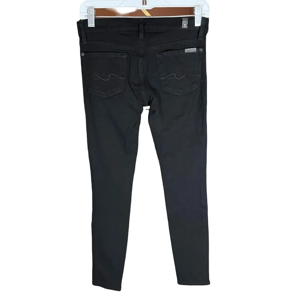 7 For All Of Mankind Black Jeggings Size 26 - Image 3