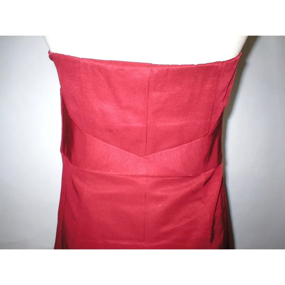 New Womens Party The Limited Dress Dark Red Strapless 14 Date Dinner Wedding Gue - Image 5