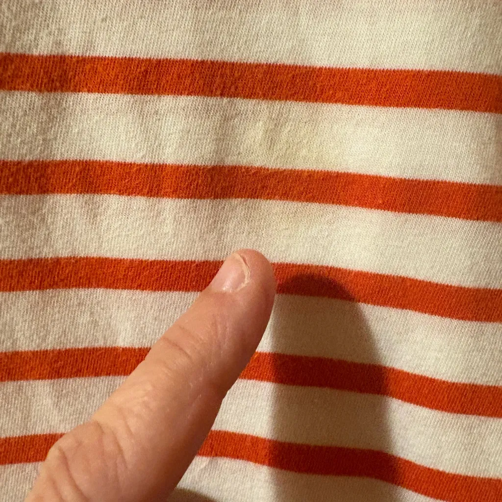 Kule The Tee Dress in Red & White Stripe - Image 7