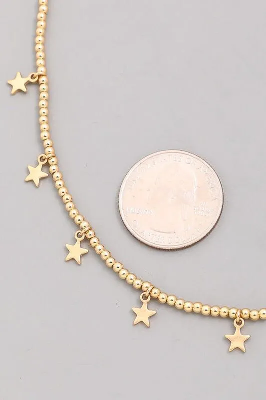 Gold Star Choker Necklace - Image 3