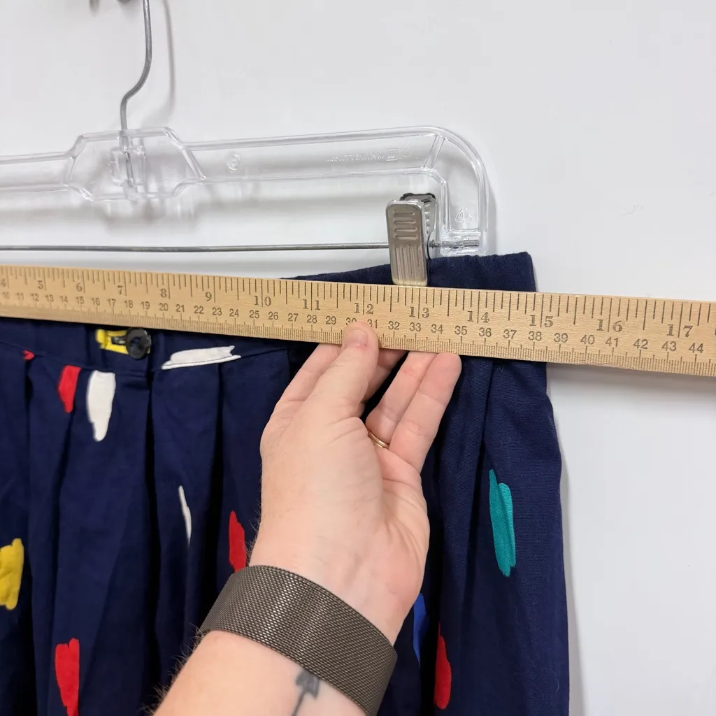 Vintage handmade pleated waist skirt w/stretch waistband size estimate medium - Image 6