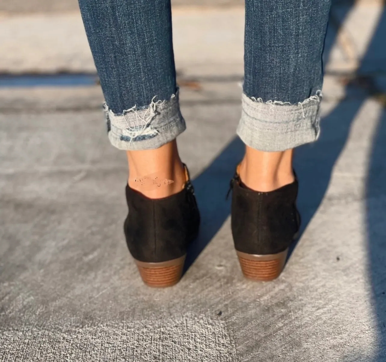 Black Micro Suede Bootie  - Image 4