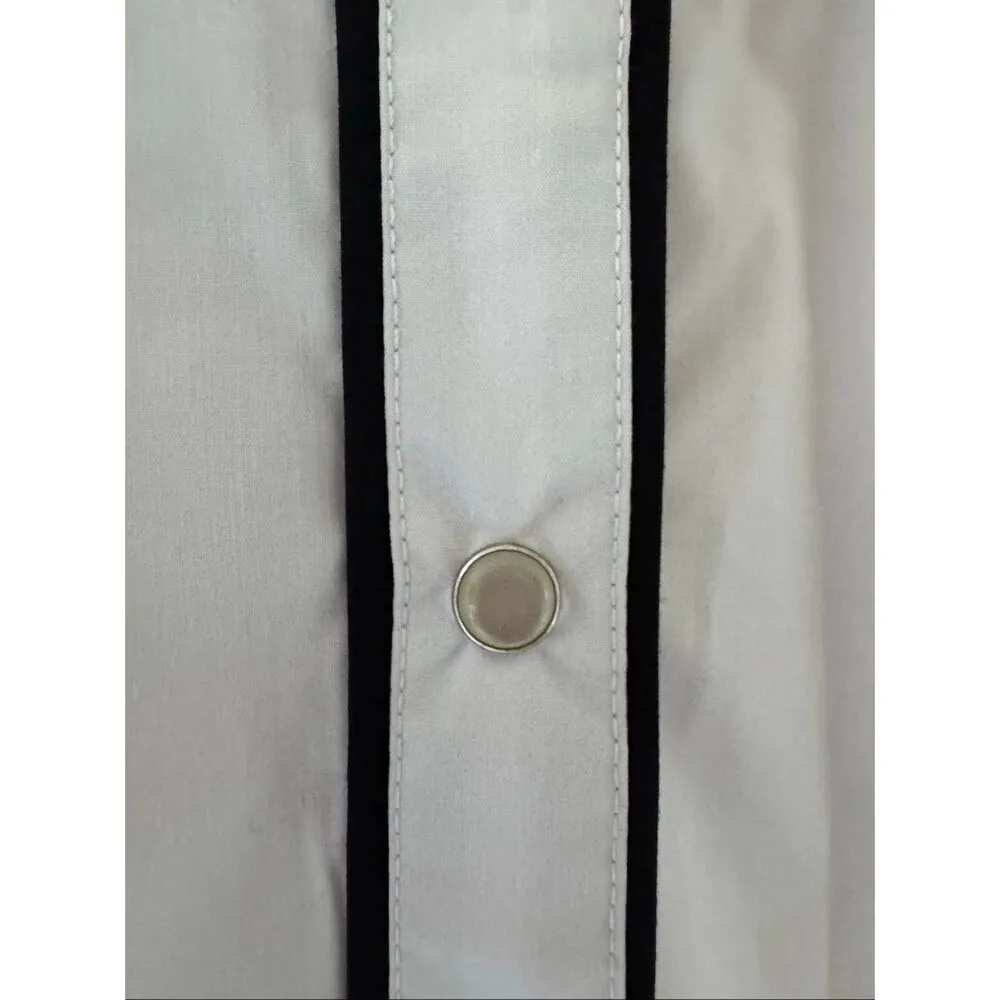 Rodeo Clothing Women's Southwestern Embroidered Long Sleeve Snap Western Shirt S White Size M - Image 8