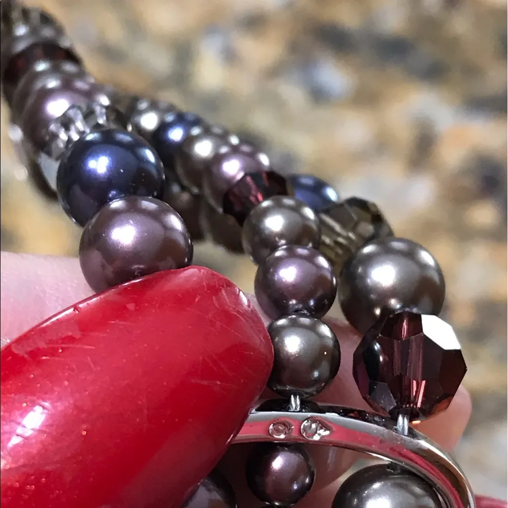 Swarovski 3 Strand Pearl Bracelet - Image 4