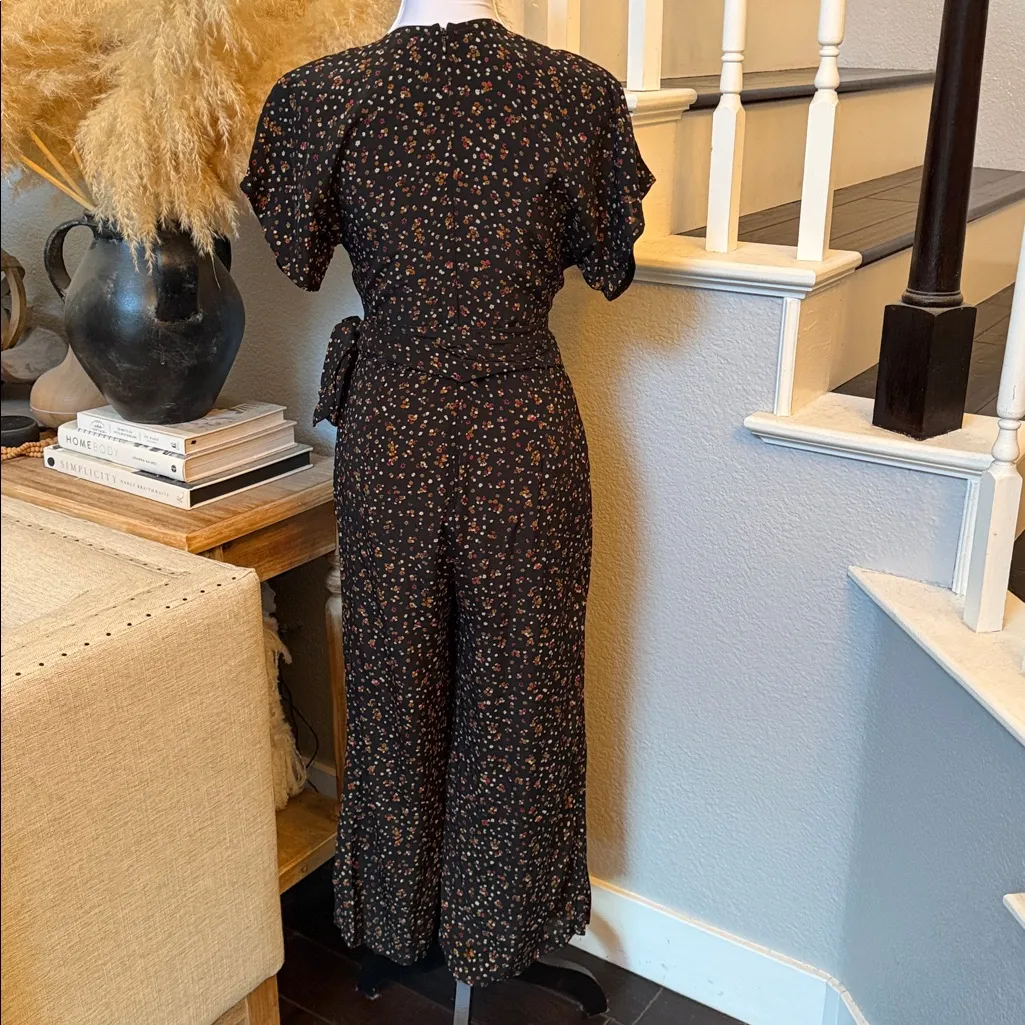 Faithfull The Brand Alena Floral Wide Leg Jumpsuit Size 2 - Image 6