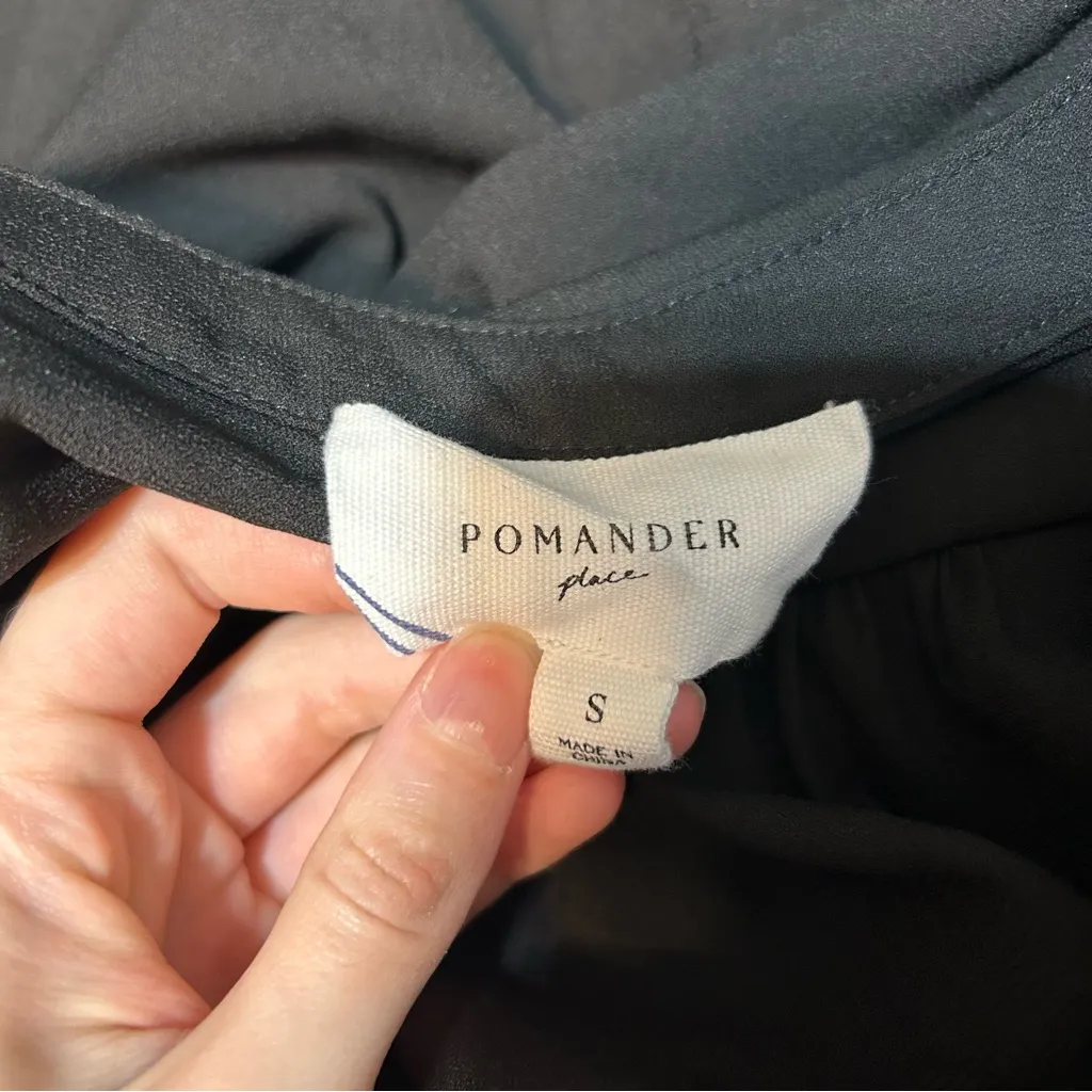 Tuckernuck Pomander Place Black Crepe Kenzo Dress Size Small - Image 10