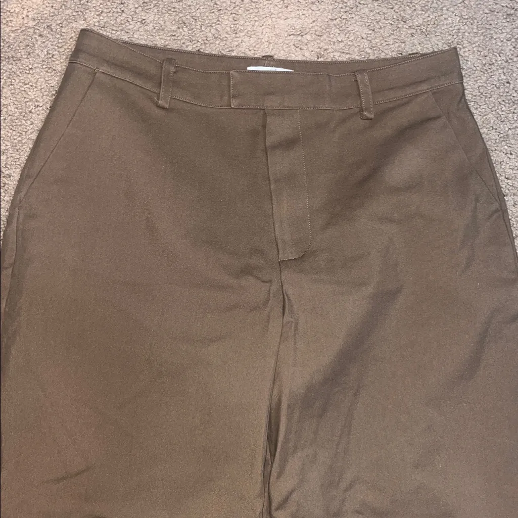 Good American Wide Leg Woven Trouser High Rise‎ Pants Sepia Brown 8 / 29 - Image 5