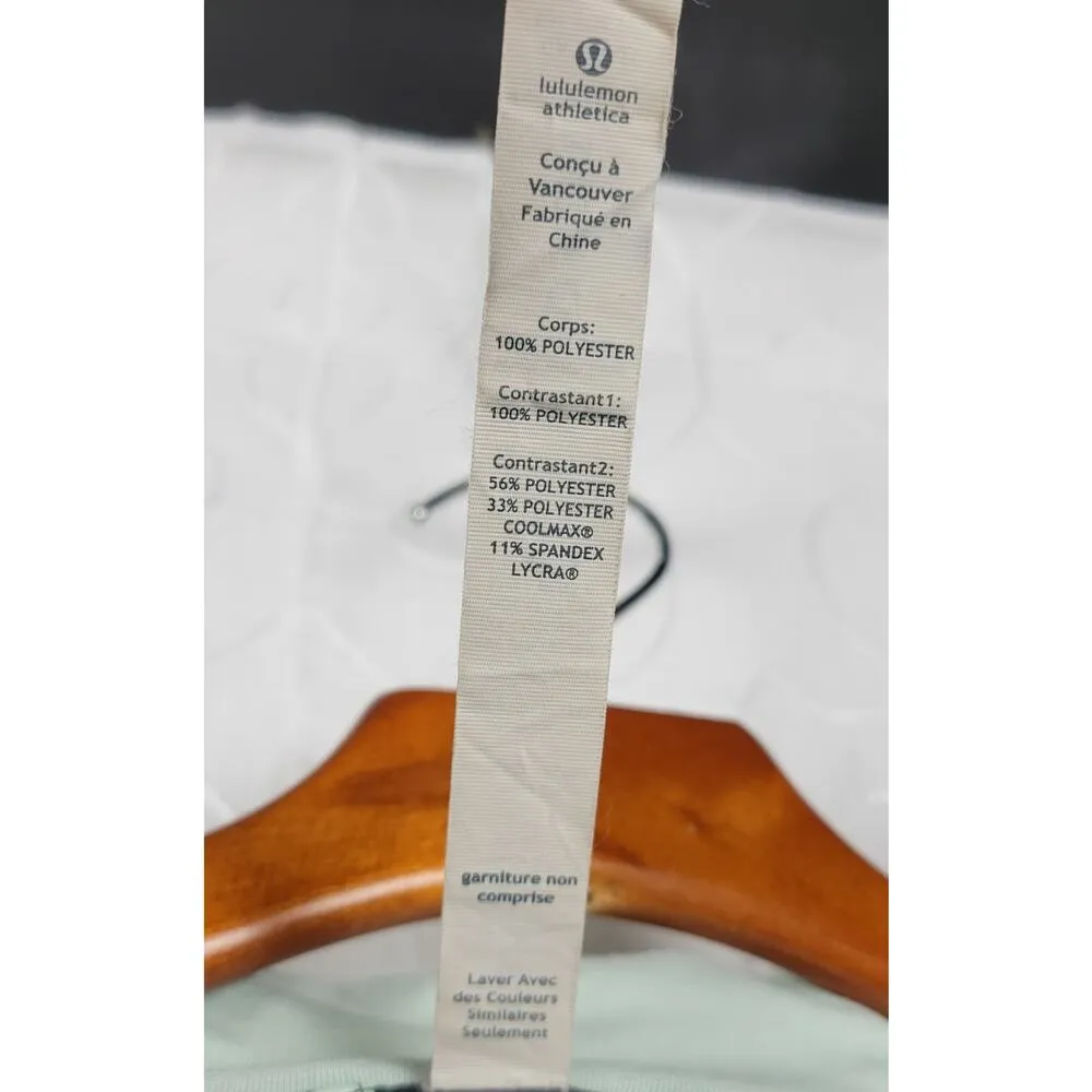 Lululemon Run Get Up And Glow Women Jacket Sz 4 Black Mint Reflective 360 Stripe - Image 7