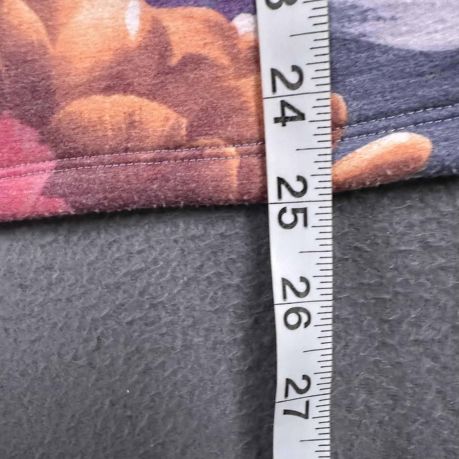 Marika Hoodie Womens XL Blue Floral Print Full Zip Lightweight Jersey Sweatshirt - Image 10