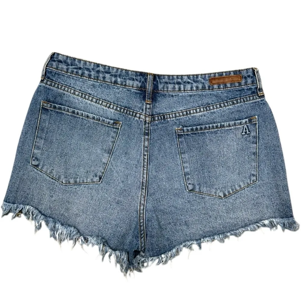Articles of Society Blue Cutoff High Waist Denim Shorts Size 31 - Image 2