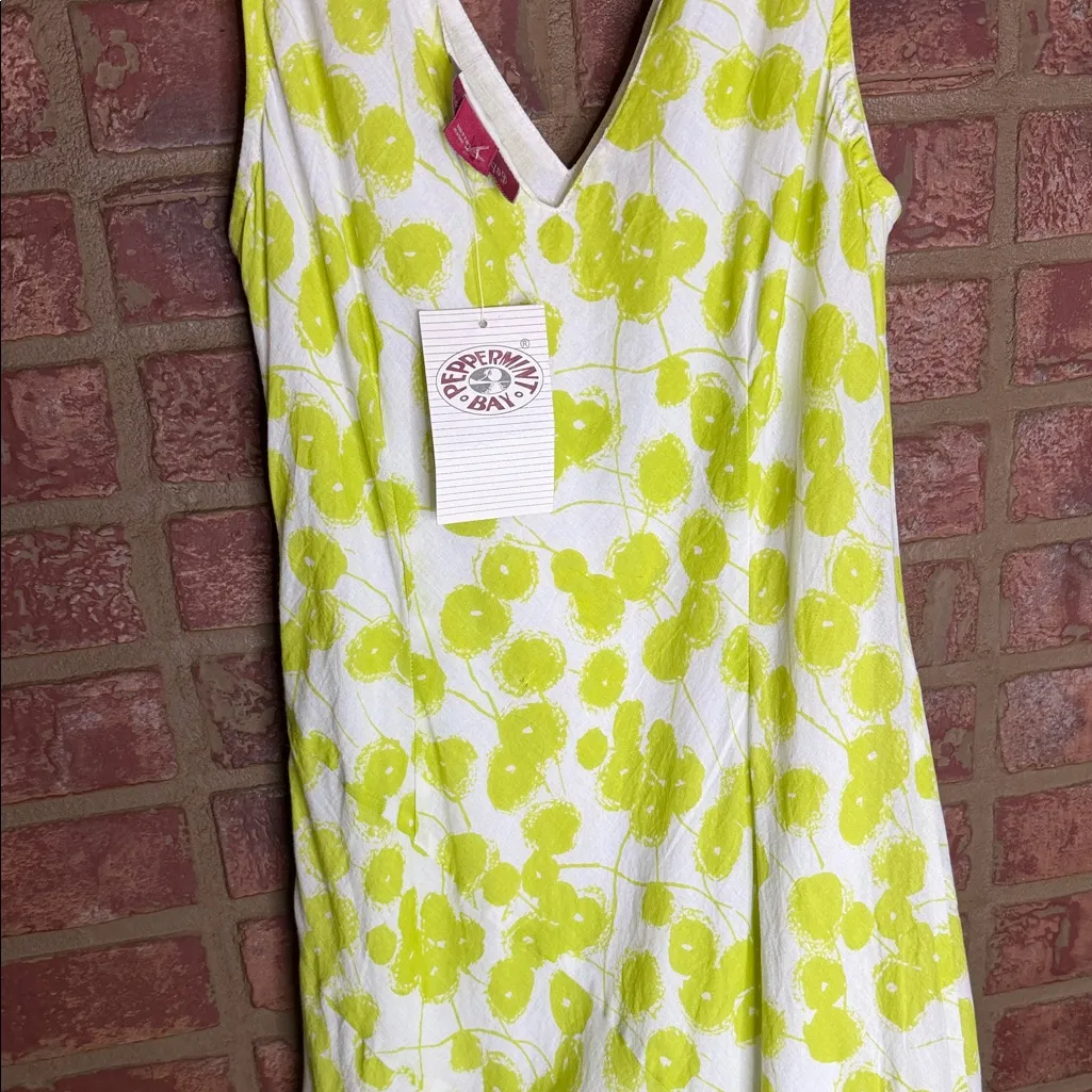 Peppermint Bay Lime Maxi Dress Yellow - Image 3