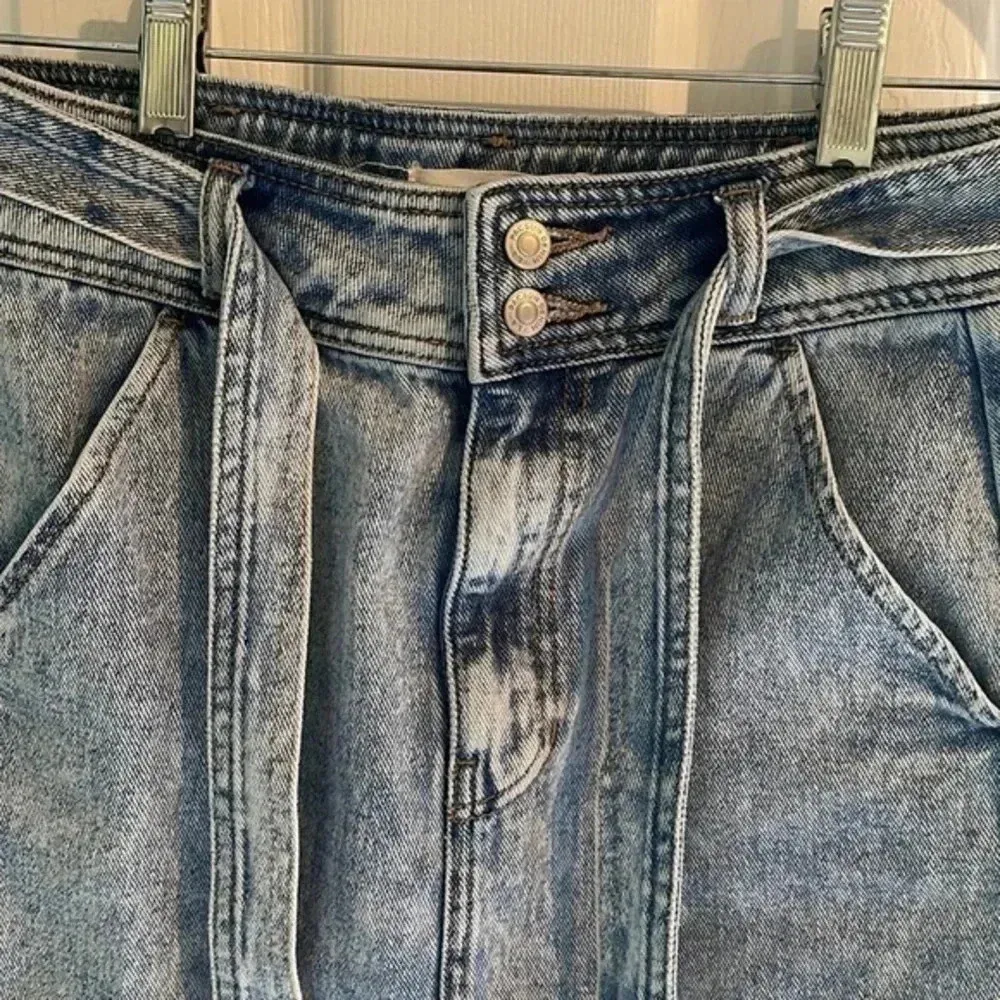 PACSUN Light Wash Denim Skirt New - Image 3