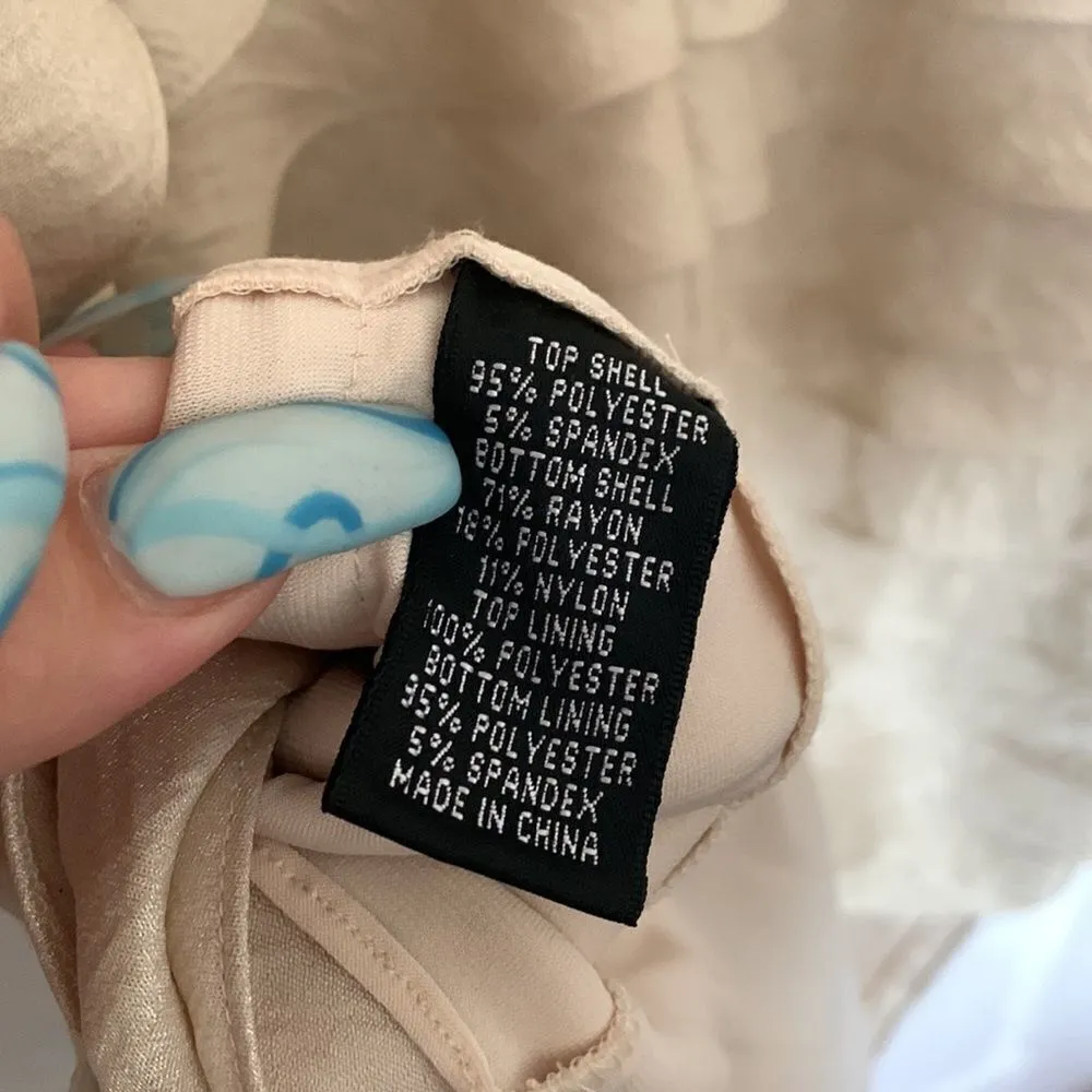 Adrianna Papell Ruffled Formal Cocktail Dress - Image 7