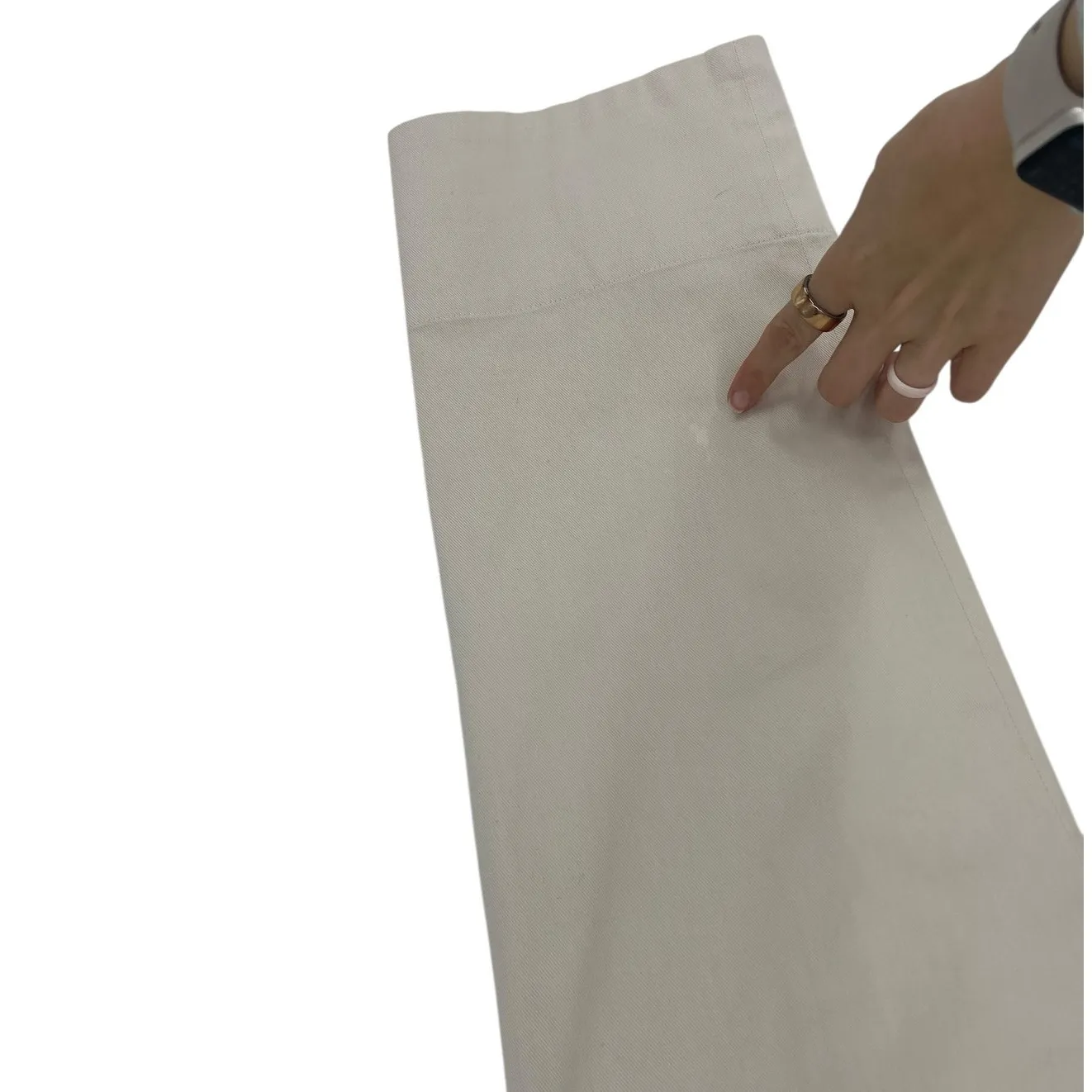 Brunello Cucinelli Pleated Cotton Blend Ruffle Waistband Pants - Image 12