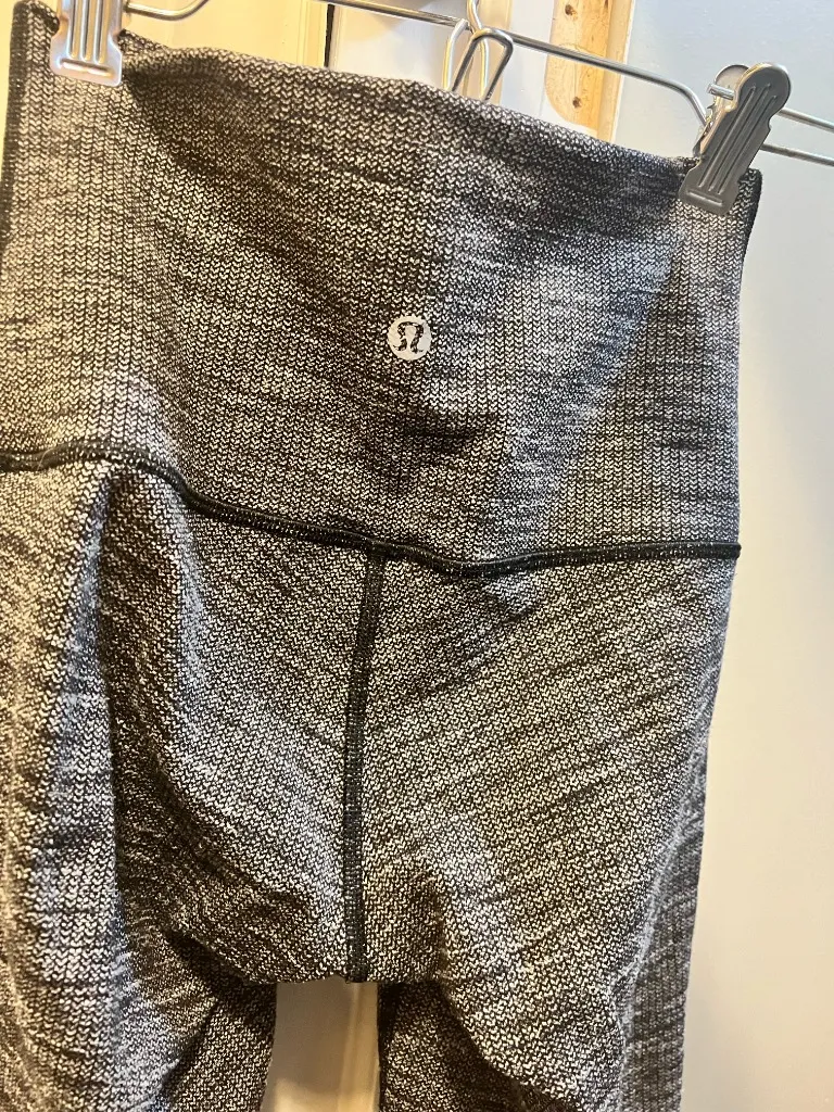 Lululemon Wunder Under High-Rise Tight 28" Luon Variegated Knit Heathered Black - Image 5