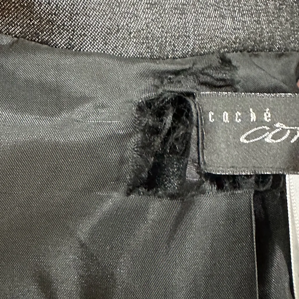 Cache Contour 2 piece Blazer and pants set gold accents Blazer Small Trousers 6 - Image 14