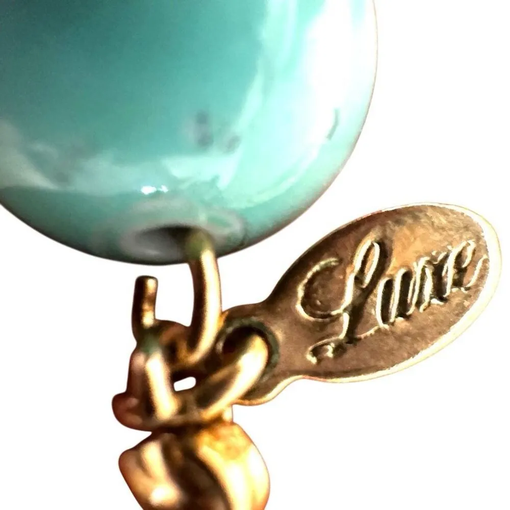 Luxe  Turquoise tone  Bubble Statement Necklace - Image 7