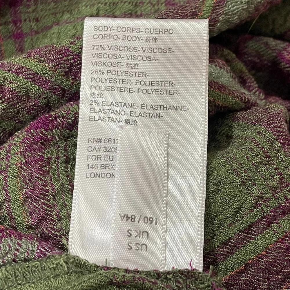 Urban Outfitters BDG Lachlan Flannel Button-Down Shirt - Green Multi - Small - Image 11