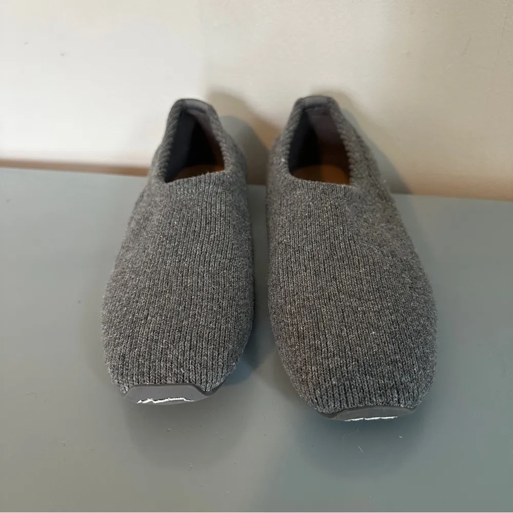Aerosoles Ren Sweater Knit Flat 9.5 Grey Wool NEW Slip On Loafers - Image 2