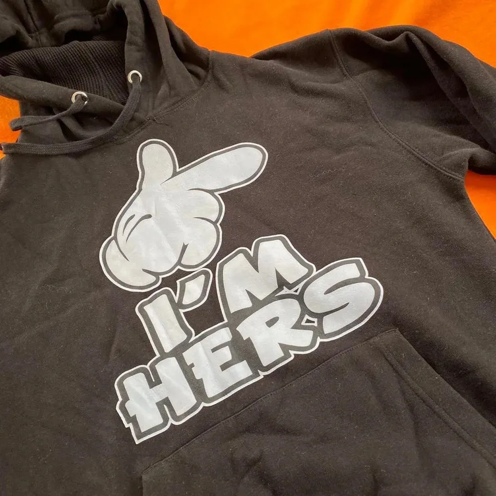 I’m here black Mickey hand hoodie
Tagged a size medium M - Image 2